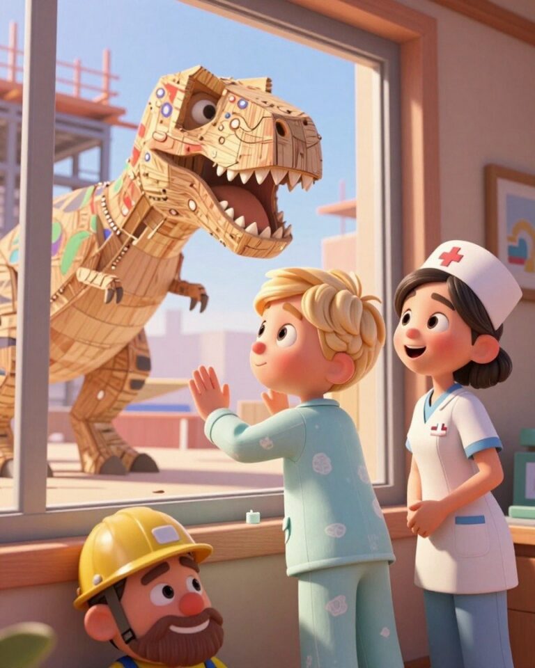 Bauarbeiter versteckt jeden Tag einen Dino für kranke Kinder
