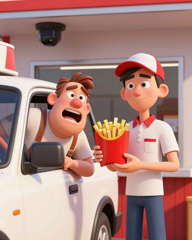 Er schrie durch den Drive-in-Schalter – die Kamera sah er nie